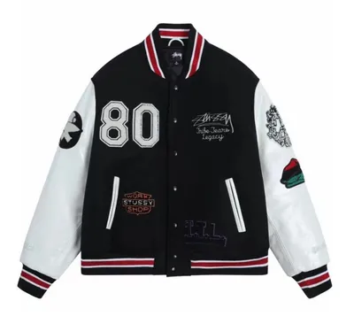 Stussy  Baseball Jacket 4+ colorways [Premium Quality]